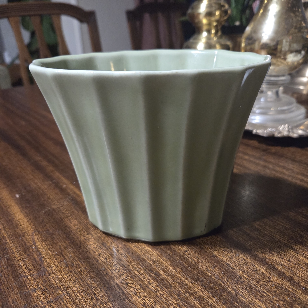 Elegant Green Ceramic Vase